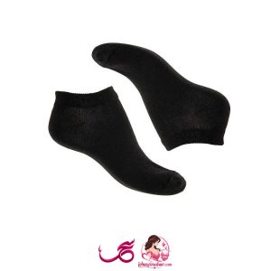 جوراب زنانه مشکی نخ پلی استر کد AD
