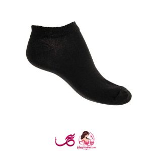 جوراب زنانه مشکی نخ پلی استر کد AD