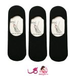 جوراب مردانه مدل کالج پشت ژله ای رنگ مشکی بسته 3 عددی