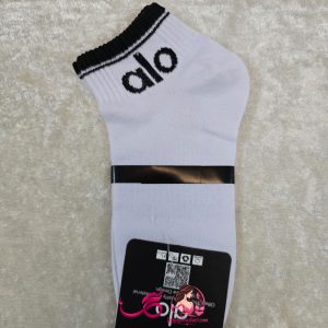 جورا سفید زنانه نخ فاق کوتاه طرح ALO